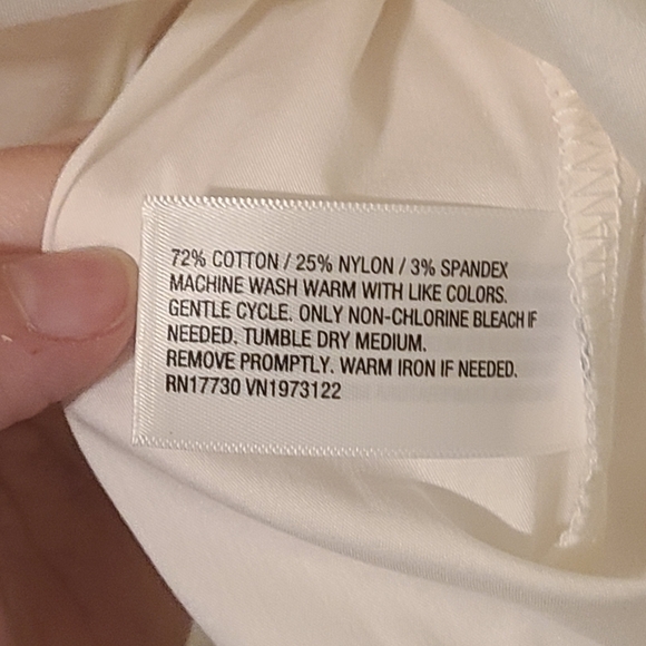 Ava & Viv White Utility Button-Front Shirt - Picture 4 of 4